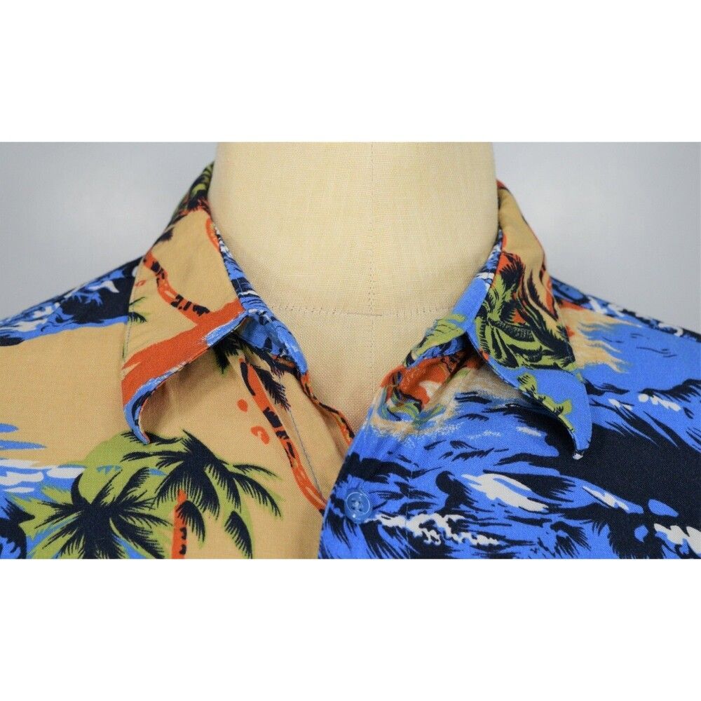 Puritan Ocean Beach Men's Size 2XLT Casual Button Front Shirt - Picture 6 of 11